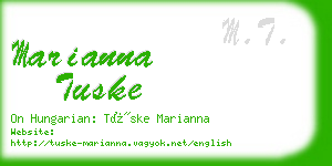 marianna tuske business card